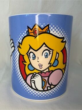 Nintendo Princess Peach Blue and Yellow Kids Character Mug